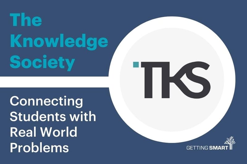 The Knowledge Society Connects Students with Real World Problems Getting Smart logo