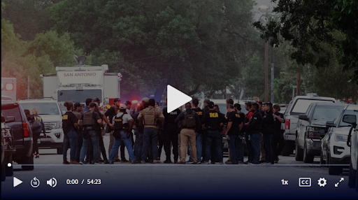 clip from a video documentary from inside the uvalde response. Police at scene.