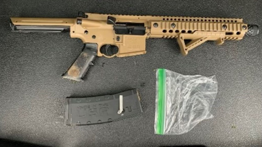 siezed gun and clip